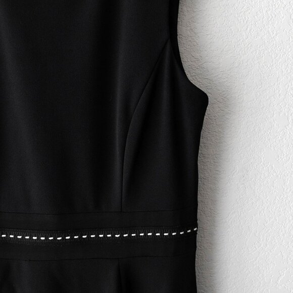 Calvin Klein Dress Size 12 Black Sleeveless Classic Fit & Flare LBD - Picture 3 of 6